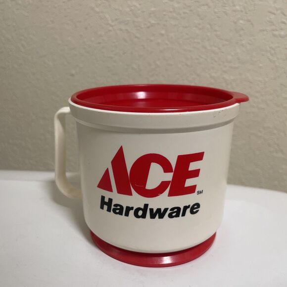Vintage Ace Hardware Travel Mug Port-A-Cup 80s 90s Coffee Trucker Mug - Picture 1 of 5